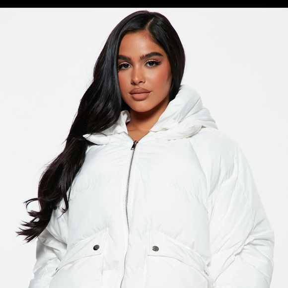 White Puffer Jacket - Picture 2 of 5